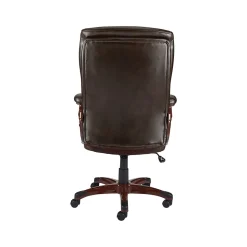 Staples® Westcliffe Ergonomic Leather Swivel Executive Chair, Brown (50219R-CC)