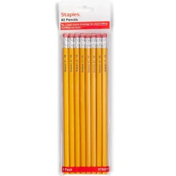 Staples® Wooden Pencil, 2.2mm, #2 Medium Lead, 8/Pack (ST60571-US)