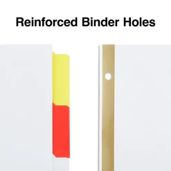 Staples Write-On Dividers, 5-Tab, Assorted Colors, 4/Pack (13509/23176)