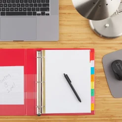 Staples Write-On Dividers, 8-Tab, Assorted Color s, 4/Pack (13511/23179)