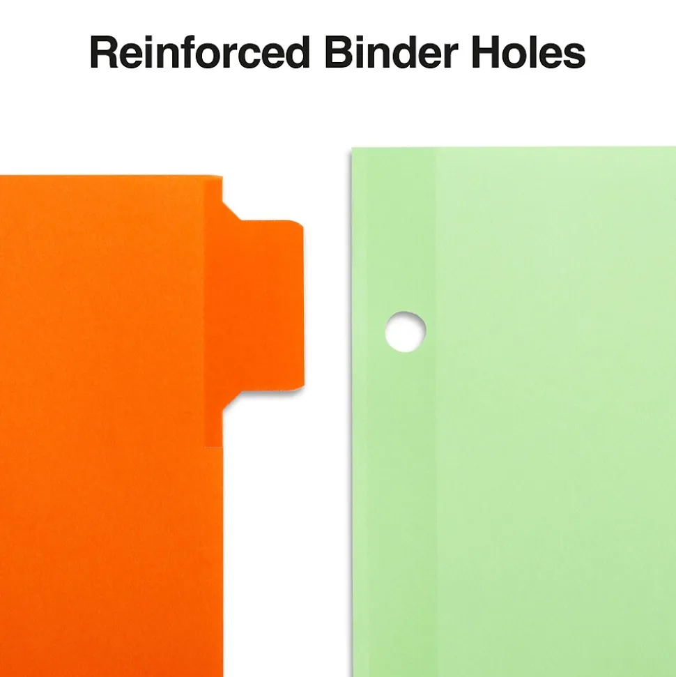 Staples Write-On Dividers, 8-Tab, Assorted Colors (13513/23181)