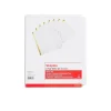 Staples Write-On Write & Erase Paper Divider, 8 Tabs, White/White Tabs, 4 Sets (13510/23178)