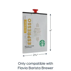Starbucks Blonde Espresso Coffee Starbucks Verisimo Freshpack, Espresso Roast, 72/Carton (MDR00219)