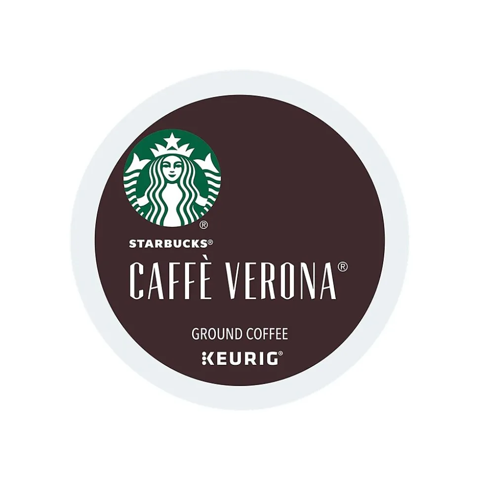 Starbucks Caffe Verona Coffee Keurig® K-Cup® Pods, Dark Roast, 96/Carton (SBK18998CT)