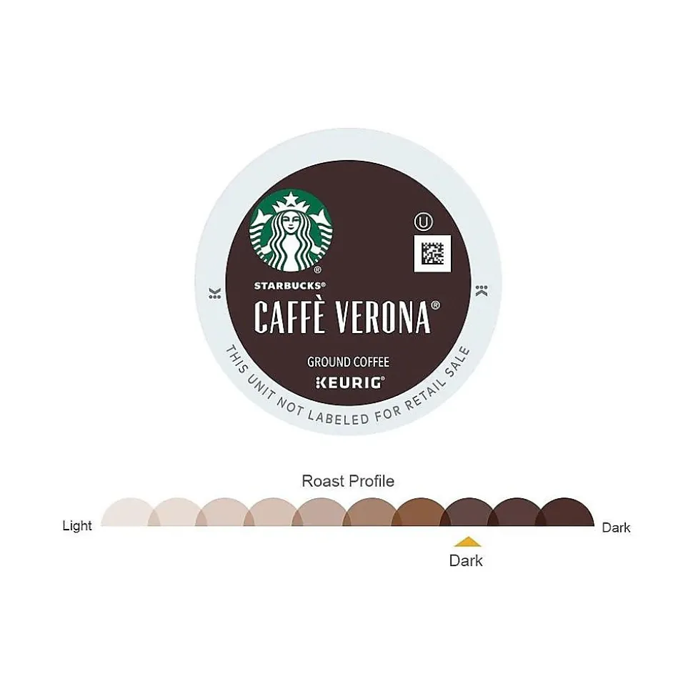 Starbucks Caffe Verona Coffee Keurig® K-Cup® Pods, Dark Roast, 96/Carton (SBK18998CT)