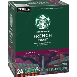 Starbucks French Roast Coffee Keurig® K-Cup® Pods, Dark Roast, 24/Box (SBK18996)
