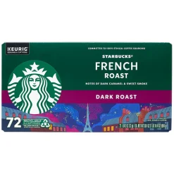 Starbucks French Roast K-Cup Pods, Dark Roast, 72/Box (220-02159)