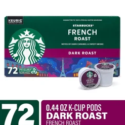 Starbucks French Roast K-Cup Pods, Dark Roast, 72/Box (220-02159)