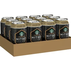 Starbucks Nitro Vanilla Sweet Cream Cold Brew Coffee, 9.6 fl. oz., 12/Carton (19290)
