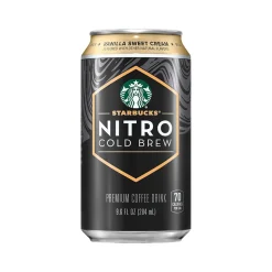 Starbucks Nitro Vanilla Sweet Cream Cold Brew Coffee, 9.6 fl. oz., 12/Carton (19290)