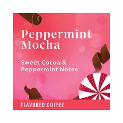 Starbucks Peppermint Mocha Coffee Keurig K-Cup Pods, Light Roast, 22/Box (12437832)