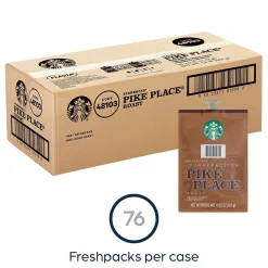 Starbucks Pike Place Coffee Flavia Freshpack, Medium Roast, 80/Carton (MDR01038)