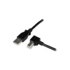 StarTech 9.84' A to Right Angle B USB Cable, Black