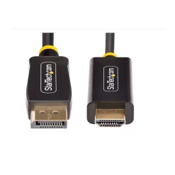 StarTech 10' Active DisplayPort to HDMI Adapter Cable, Male to Male, Black (10F-DP-HDMI-4K60-HDR)