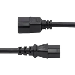 StarTech 6' C14 to C13 Power Cable, male to Female, Black (8714-6600-POWER-CORD)