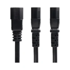 StarTech 6' C14 to C13/C13 Power Cable, Male to Female/Female, Black (8723-8600-POWER-CORD)