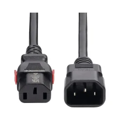 StarTech 4' C14 to Locking C13 Power Cable, Male to Female, Black (87L3-8400-POWER-CORD)