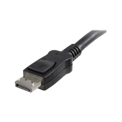 StarTech 25' DisplayPort® Audio Video Cable With Latches M/M, Black