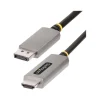 StarTech 6.6' 8K DisplayPort to HDMI Adapter Cable, Male to Male, Space Gray (133DISPLAYPORTHDMI21)