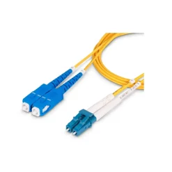 StarTech 164' LC Network to SC Network Networking Cable, Male, Yellow (SMLCSCOS230M)