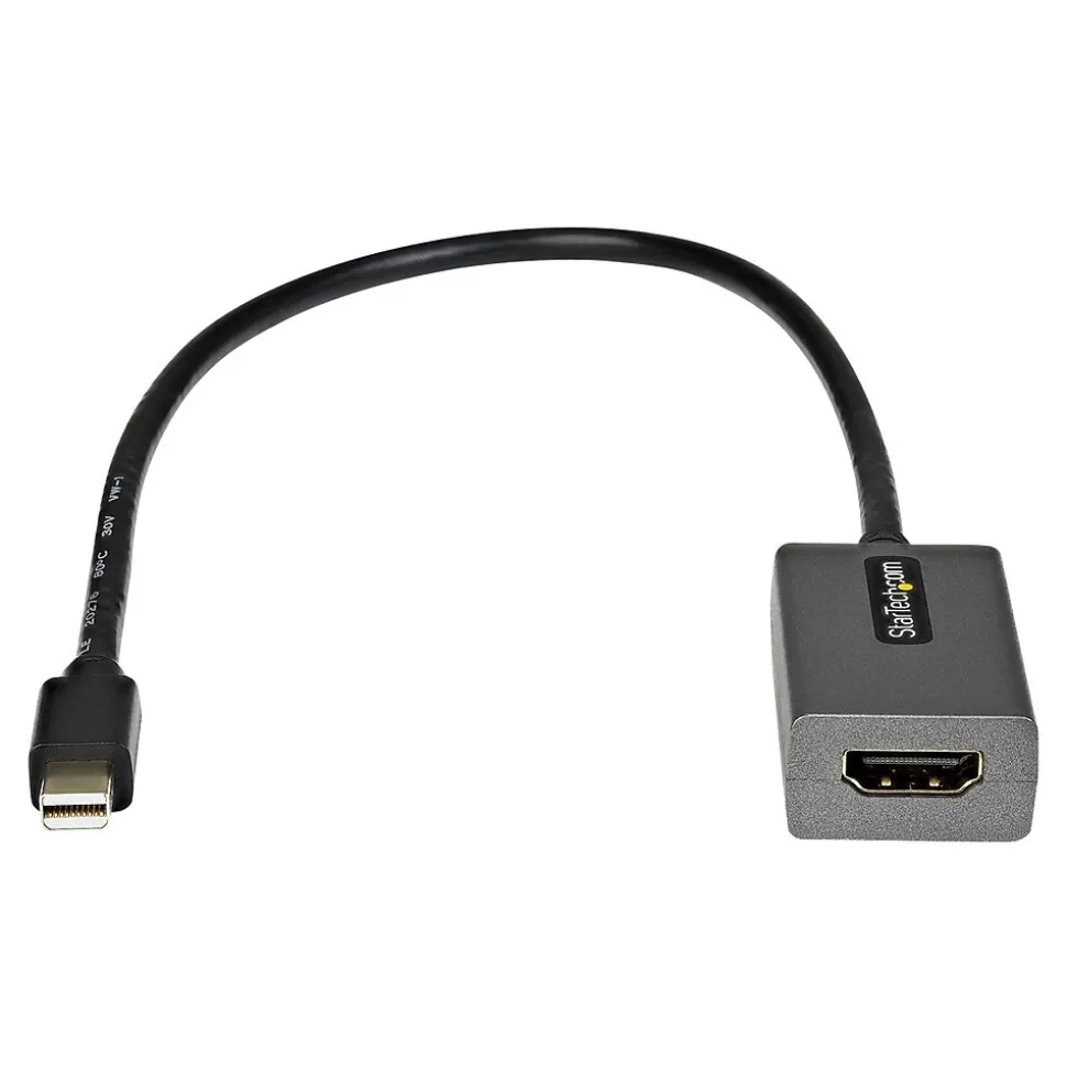 StarTech 1' Mini DisplayPort to Display Port Audio/Video Monitor Cable, Black (MDP2HDEC)