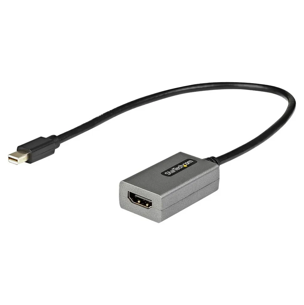 StarTech 1' Mini DisplayPort to Display Port Audio/Video Monitor Cable, Black (MDP2HDEC)