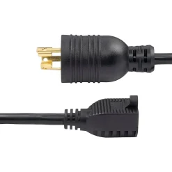 StarTech 1' NEMA L5-15P to NEMA 5-15R Power Cord, Male to Female, Black (W31C-4100-POWER-CORD)