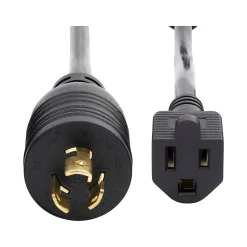 StarTech 1' NEMA L5-15P to NEMA 5-15R Power Cord, Male to Female, Black (W31C-4100-POWER-CORD)