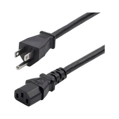 StarTech 8' NEMA 5-15P to C13 Power Cable, Male to Female, Black (271B-6800-POWER-CORD)