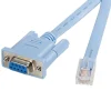 Startech 6' RJ45 to DB9 Cisco Console Management Router Cable, Blue (DB9CONCABL6)