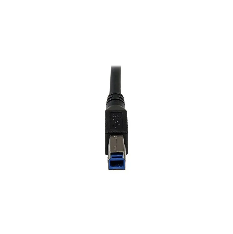 Startech® 3.3' SuperSpeed Type A Male To Type B Male USB 3.0 Cable, Black