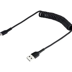 StarTech 20" USB-A to Lightning Cable, Male to Male, Black (RUSB2ALT50CMBC)