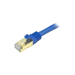 StarTech 4ft Blue Cat6a Shielded Patch Cable, Cat6a Ethernet Cable, 4 ft Cat 6a STP Cable, Snagless RJ45 Ethernet Cord