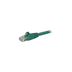 StarTech 1ft Green Cat6 Patch Cable with Snagless RJ45 Connectors, Short Ethernet Cable, 1 ft Cat 6 UTP Cable