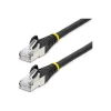 StarTech Low Smoke Zero Halogen 10' RJ45 to RJ45 Networking Cable, Male to Male, Black (NLBK-10F-CAT6A-PATCH)