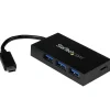 StarTech 4-Port USB-C Hub, Black (HB30C3A1CFB)