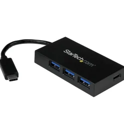 StarTech 4-Port USB-C Hub, Black (HB30C3A1CFB)