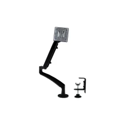 StarTech Single Monitor Arm - One Touch Height Adjustment -Slim Profile Adjustable, Up to 26", Black (ARMSLIM)