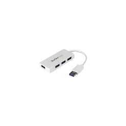 StarTech SuperSpeed 4-Port USB 3.0 Hub, White (ST4300MINU3W)