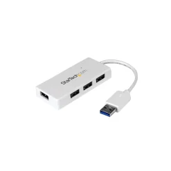 StarTech SuperSpeed 4-Port USB 3.0 Hub, White (ST4300MINU3W)