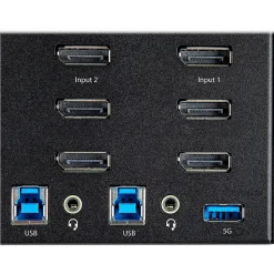 StarTech SV231TDPU34K DisplayPort KVM Desktop Switch