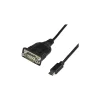 StarTech UCB C to Serial Adapter, USB C to RS232 Cable, USB C to DB9 Cable Adapter, Windows / macOS / Linux Compatible