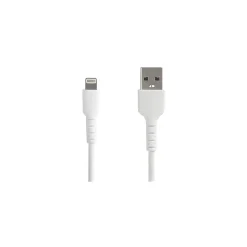 StarTech.com 6.6 ft USB Lightning, White (RUSBLTMM2M)