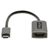 StarTech.com 0.43' USB C to HDMI Audio/Video Cable, Space Gray (USBC-HDMI-CDP2HD4K60)