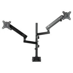 StarTech.com Adjustable Dual Mounting Kit, Up to 32" Monitor, Black (ARMDUALPIVOT)