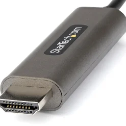 StarTech.com 6.6ft USB-C to HDMI Cable Adapter, 4K 60Hz Audio/Video Cord, Male to Male, Black (CDP2HDMM2MH)