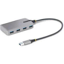StarTech.com 4-Port USB 3.0 5Gbps Hub, Space Gray (5G4AB-USB-A-HUB)