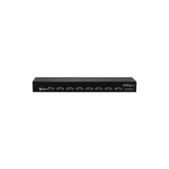 StarTech.com 8-Port USB to Serial Adapter Hub, USB to RS232 Port Adapter with Daisy Chain, Rackmount (ICUSB23208FD)