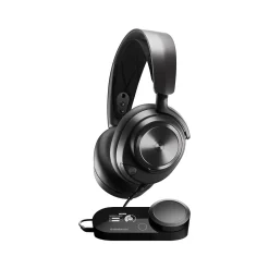 Steel Series Arctis Nova Pro Noise Canceling Gaming Over-the-Ear Headset, 3.5mm, Black (61527)