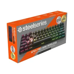 SteelSeries Apex Pro Mini Wireless Ergonomic Gaming Mechanical Keyboard, Black (64842)
